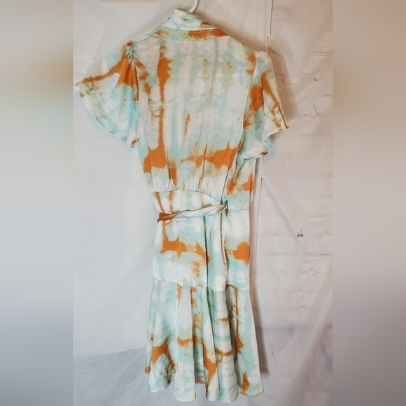 Mittoshop Tie Dye Wrap Dress with Ruffles in Size Small NWT - Picture 6 of 7